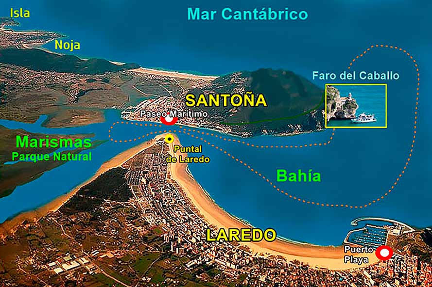 Barca del Puntal-Laredo a Santoña (Peregrinos Camino Santiago - Pilgrim Santiago Way)
