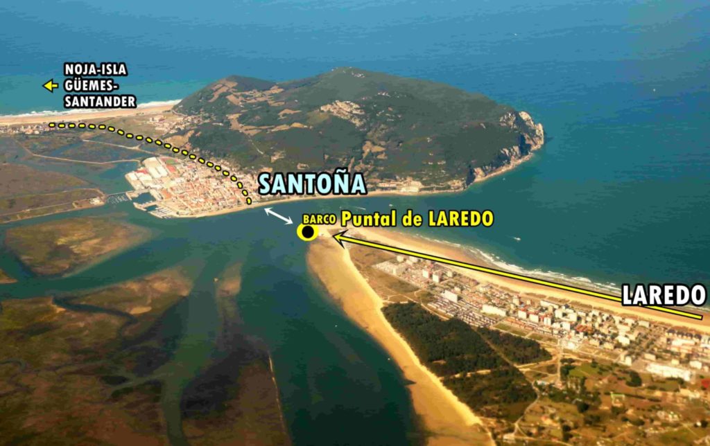 Excursiones Marítimas 4 Barca del Puntal-Laredo a Santoña (Peregrinos Camino Santiago - Pilgrim Santiago Way)