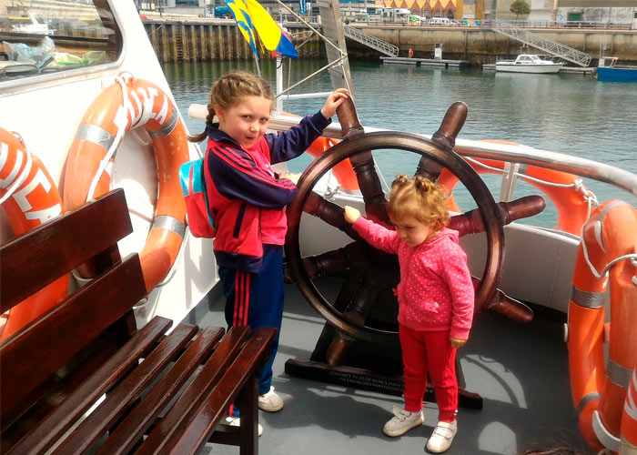 barco para niños, visita ideal para familias