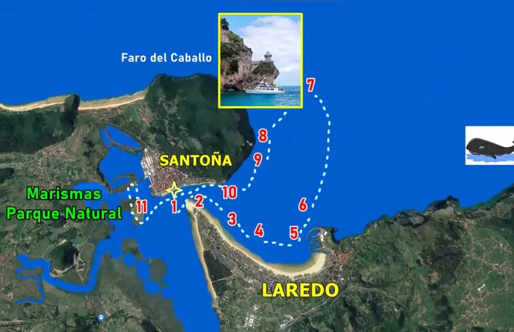 recorrido comentado, excursion en barco al faro del caballo